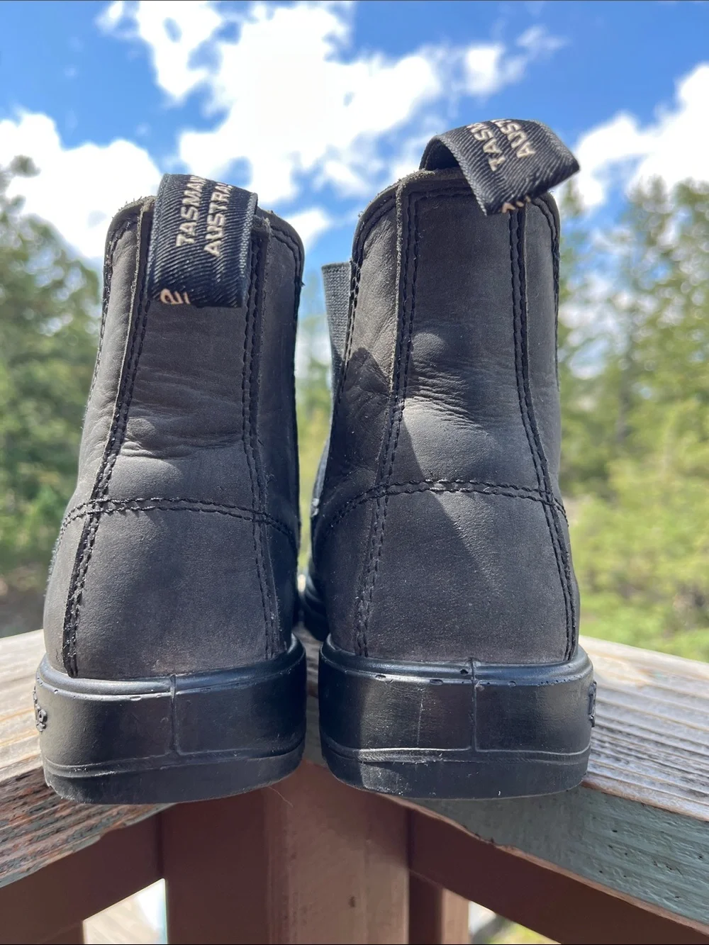 Blundstone Women's Classics #587 Chelsea Boots in Rustic Black AU 5.5 = US W 8.5